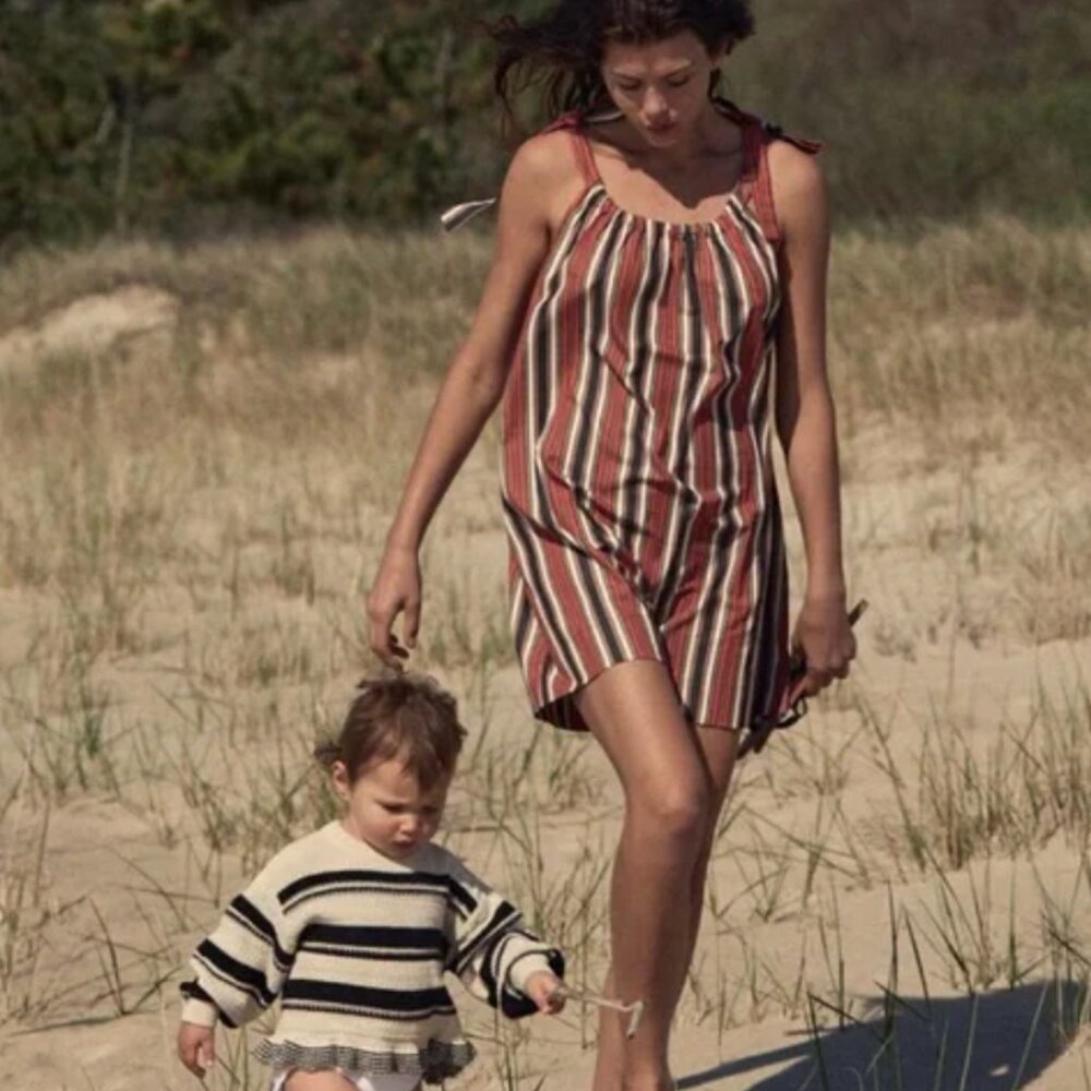 DOEN Kathleen Dress in Montecito Stripe